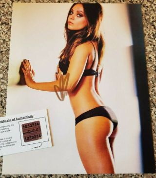 Sexy Undies Mila Kunis Authentic Signed Autographed 8x10 Photograph Holo