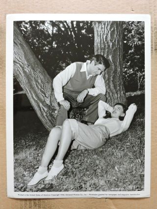 Ella Raines With Charles Korvin Orig Leggy Candid Photo 1944 Enter Arsene Lupin