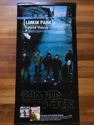 Linkin Park Hybrid Theory Ultra Rare Promo Vinyl Banner Poster 
