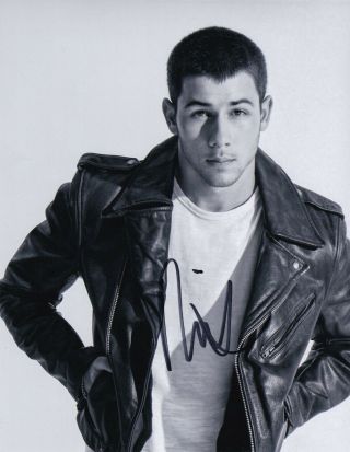 Nick Jonas (" Jumanji:welcome To The Jungle " Star) Signed Photo