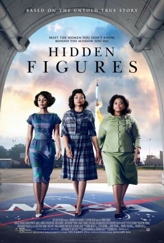 Hidden Figures Movie Poster 2 Sided Final Vf 27x40 Taraji P.  Henson