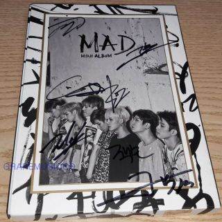 Got7 Mad 4th Mini Album Vertical Ver.  K - Pop Real Signed Autographed Promo Cd