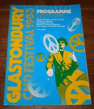 Glastonbury Programme 1983 Ub40 Fun Boy Three Marillion Aswad The Beat Melanie