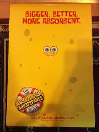 Spongebob Squarepants Double Sided Movie Poster 27 X 40 2004