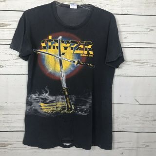 Stryper Vintage Tour T Shirt - Soldiers Under Command - 1986 - Isaiah 53:5 - Destroyed