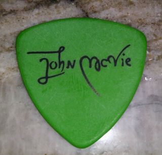 Fleetwood Mac John Mcvie Signature Green Guitar Pick