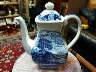 Royal Warwick Lochs Of Scotland Blue Lomond Coffee Pot Gorgeous & Rare