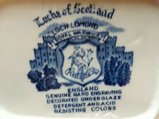 Royal Warwick LOCHS OF SCOTLAND BLUE Lomond Coffee Pot GORGEOUS & RARE 2
