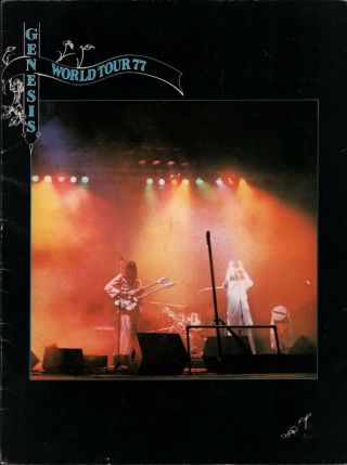 Genesis 1977 Wind & Wuthering World Tour Concert Program Book Phil Collins / Vg