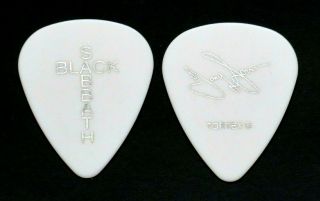 Black Sabbath Tony Iommi Signature White/silver Tour Guitar Pick 2016 - 17 The End