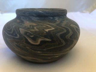 Antique Niloak Mission Swirl Pottery Small Vase Art Pottery Early Art Mark