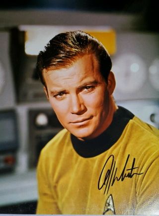 William Shatner Hand Signed 8x10 Photo W/holo Star Trek