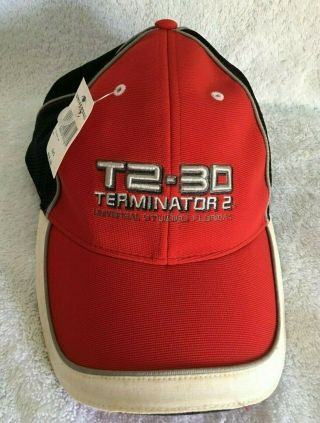 Vintage Official Universal Studios Orlando T2 - 3d Terminator Nwt Cap Old Stock