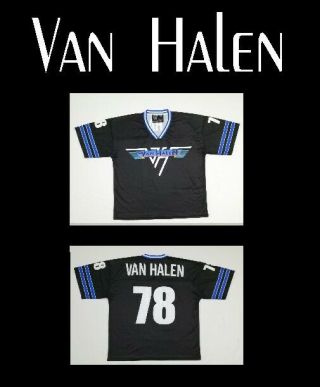 Van Halen Football Jersey Xl Sz 52 1x Shirt