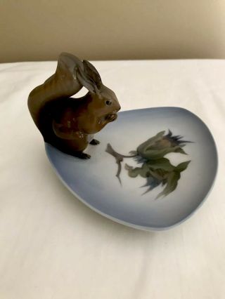 Royal Copenhagen Squirrel Dish Animal Figurine 981 Denmark