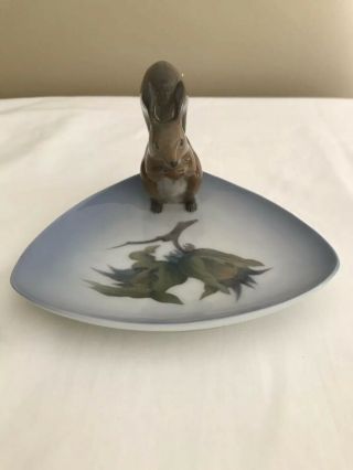 Royal Copenhagen Squirrel Dish Animal Figurine 981 Denmark 2