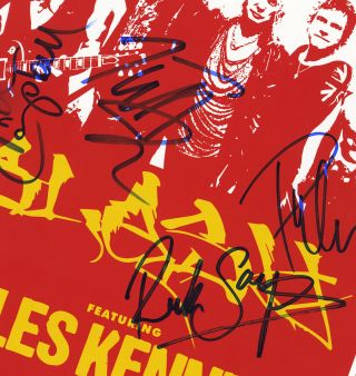 Def Leppard autographed concert poster 2013 Phil Collen Joe Elliott,  Rick Savage 3