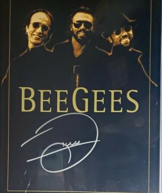 Barry Gibb Hand Signed 8x10 Photo W/ Holo Beegees