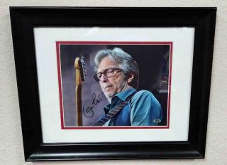 Eric Clapton Autographed Guitar Legends 8 X 10 Music Photo -
