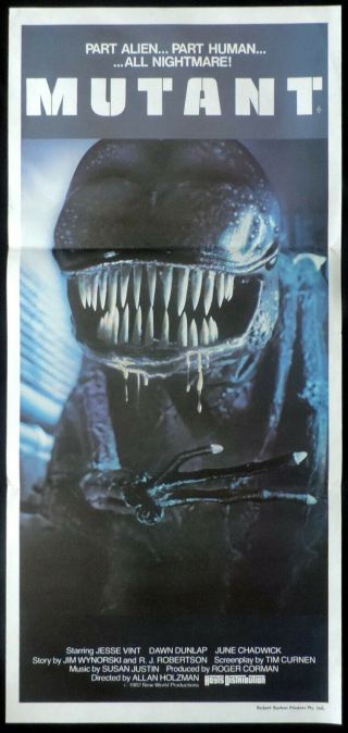 Mutant Aka Forbidden World Daybill Movie Poster Jesse Vint Alien Sci Fi