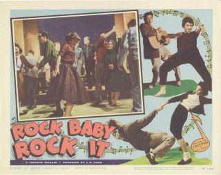 " Rock Baby Rock It " - Lobby Card - Rockabilly - Johnny Carroll - Dance Scene