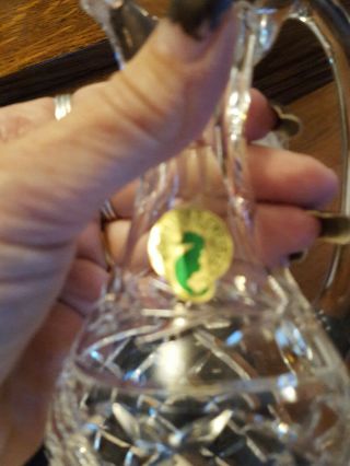 Waterford Crystal Glendore Vinegar/Oil Cruets,  Decanters,  OLD watermark on both 8