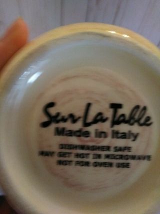 Sur la table 9 piece pasta/soup bowls Tuscan landcape design made in Italy 3