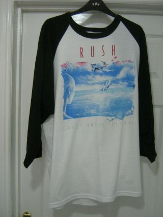 Rush Raglan Shirt Grace Under Pressure 1984 Tour Authentic Xl Unworn Rare