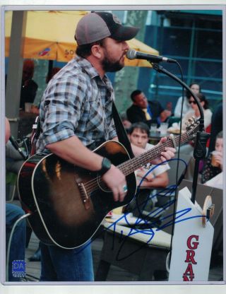 Tyler Farr Signed 8x10 Photo D&a Cardworld Country Music Star Autograph