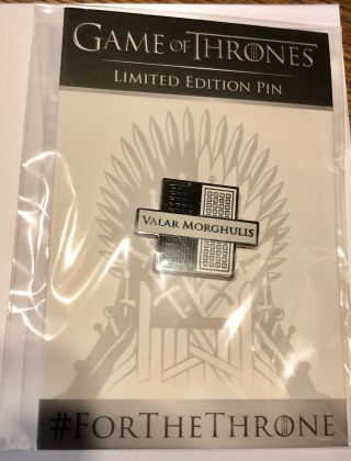 Game Of Thrones Limited Edition Pin House Of Black And White Season 8 Hbo