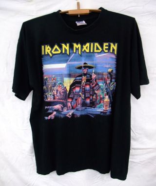 Shirt Iron Maiden Somewhere Back In Time Tour 2008 Mexico Xxl T - Shirt