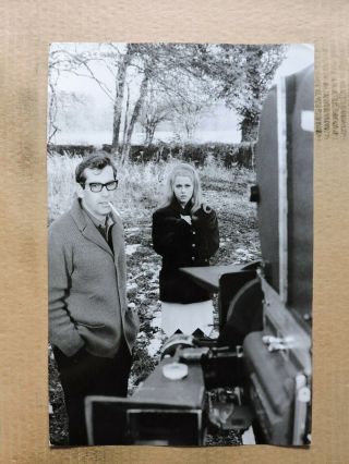 Roger Vadim And Jane Fonda By The Camera Orig Large Candid Photo 1966 La Curée