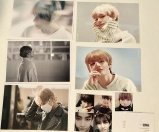 BTS V/Taehyung Fansite Glitter Slogan,  8 Photocard,  2 Emw,  Sticker,  3poster Bangtan 5