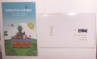BTS V/Taehyung Fansite Glitter Slogan,  8 Photocard,  2 Emw,  Sticker,  3poster Bangtan 8