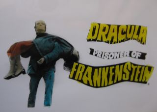 Dracula Prisoner Of Frankenstein 1974 Cinema Movie Projector Glass Slide Horror