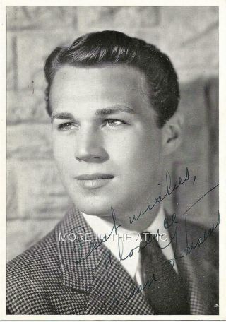 Young Busy Tv Actor Dean Harens Orig Vintage Signed Autographed Portrait Still