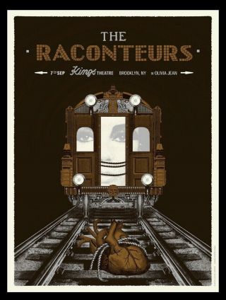 The Raconteurs Poster,  Kings Theater,  Brooklyn,  Ny 9/7/19