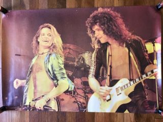 Van Halen (david Lee Roth And Eddie Van Halen) Rare Vintage Poster 1979