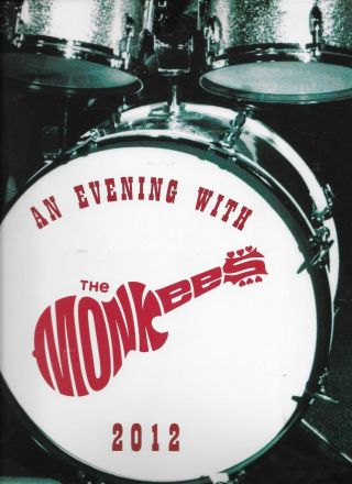 Monkees Incredible Nm An Evening With The Monkees 2012 Tour Book W/nez
