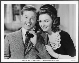 Donna Reed Mickey Rooney 1942 Mgm Photo Courtship Of Andy Hardy