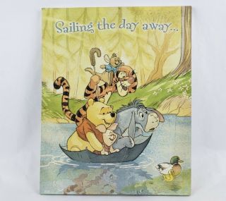 Winnie The Pooh Canvas Painting Tigger Eeyore Piglet Roo Sailing The Day Away