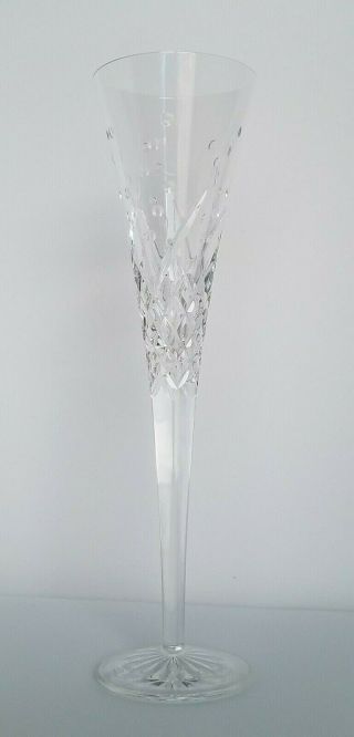 Waterford Happy Celebrations Hand Cut Crystal Flute Champagne Glass 15oz
