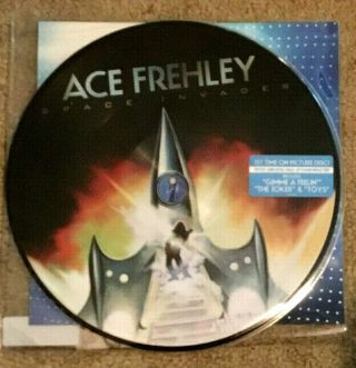 Kiss - 2 - Lp Ace Frehley Space Invader,  Spaceman Picture Disc Rsd Poster Dl Card