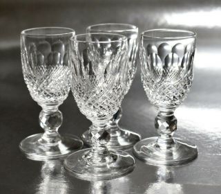 Set Four Waterford Colleen Cordial Shot Glass 3 1/4 " Old Irish Crystal