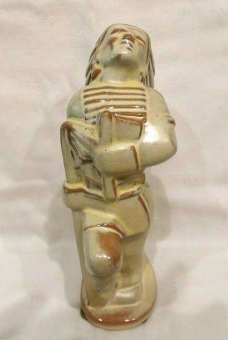 Frankoma Pottery Indian Chief Figure Desert Gold 7.  5 