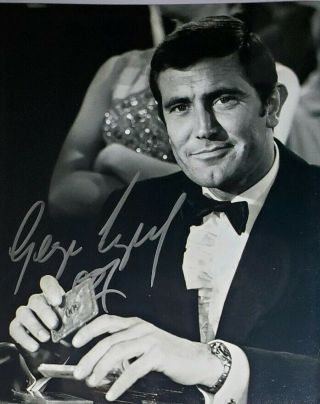 George Lazenby Hand Signed 8x10 Photo W/ Holo 007 James Bond