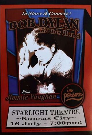 Bob Dylan Concert Poster Kansas City 2007