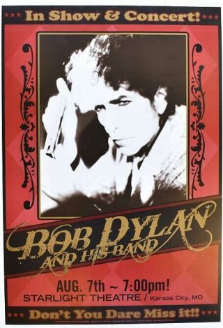 Bob Dylan Concert Poster Kansas City 2010