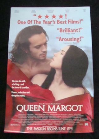 Queen Margot Movie Poster Isabelle Adiani Virna Lisi Video Promo