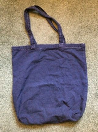 RARE Tori Amos Official Navy Blue Canvas Tote Bag 2